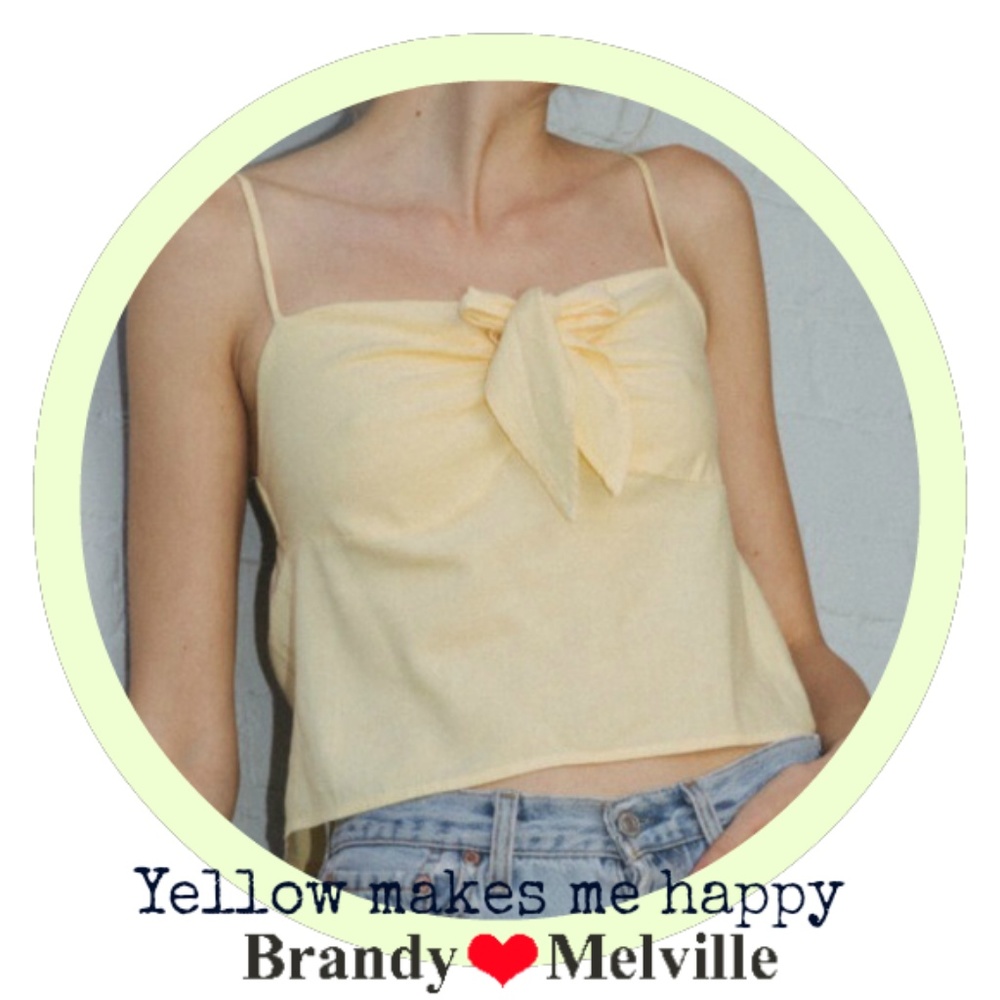 New! Brandy Melville yellow Sasha Tank